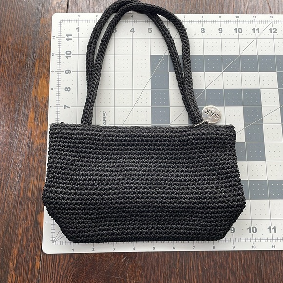 The Sak, small black crocheted evening bag - Picture 4 of 10